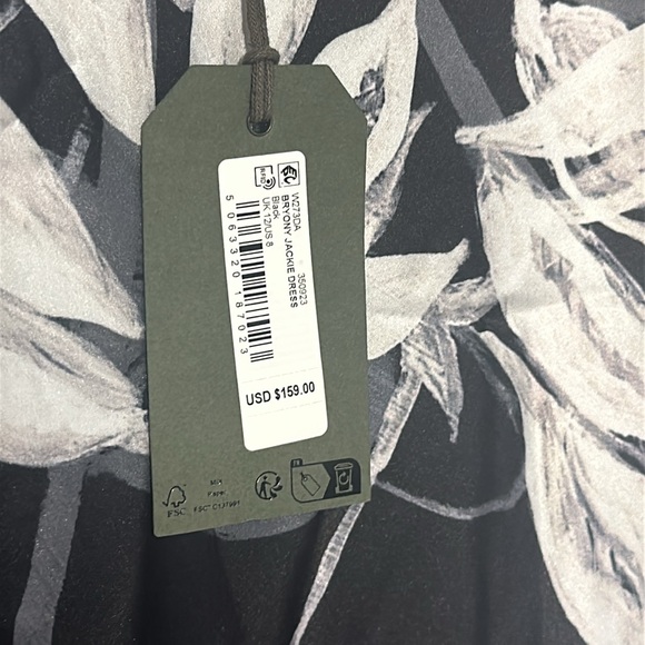 NWT. AllSaints Bryony Jackie Floral Maxi Dress in size 8. - Picture 7 of 7